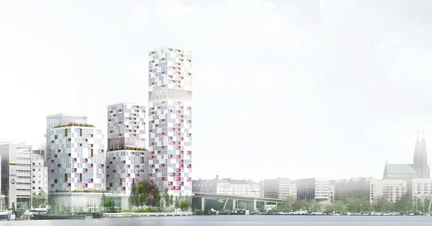 Wingårdhs Skyline på Liljeholmen tar boendet till nya dimensioner