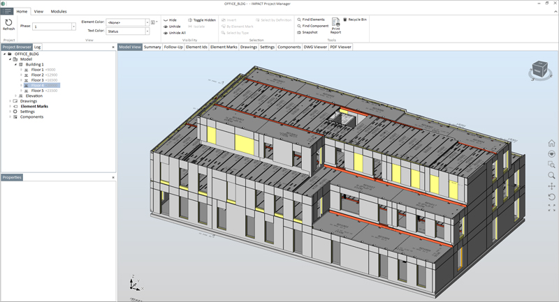 Software precast concrete rebar industry