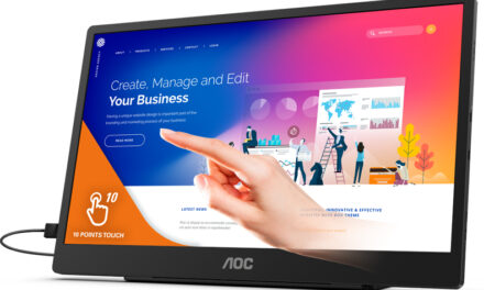 AOC lanserar nu en bärbar touchskärm