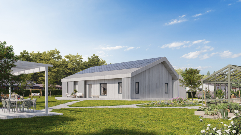 Världens första koldioxidneutrala småhus står i Borlänge