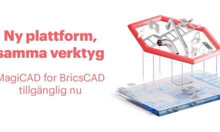 Den ledande lösningen för installationsprojektering MagiCAD finns nu tillgänglig för BricsCAD-plattformen