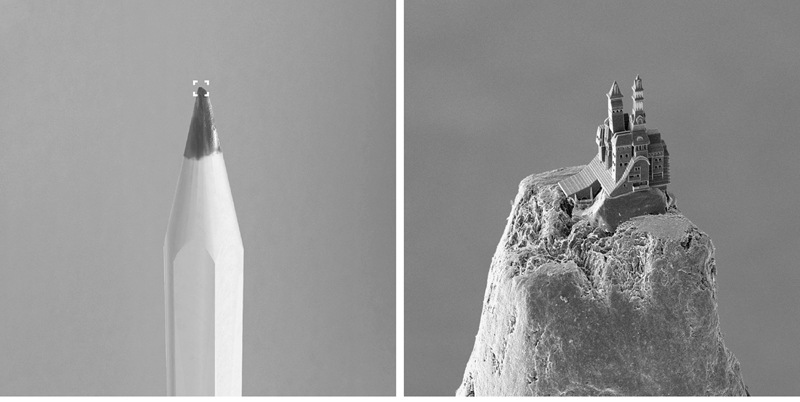 Miniatyrkomponenter från 3D-printer